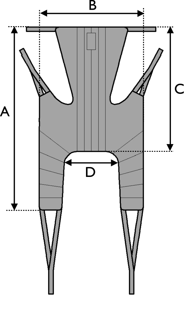 Universal High Sling Sizing Diagram